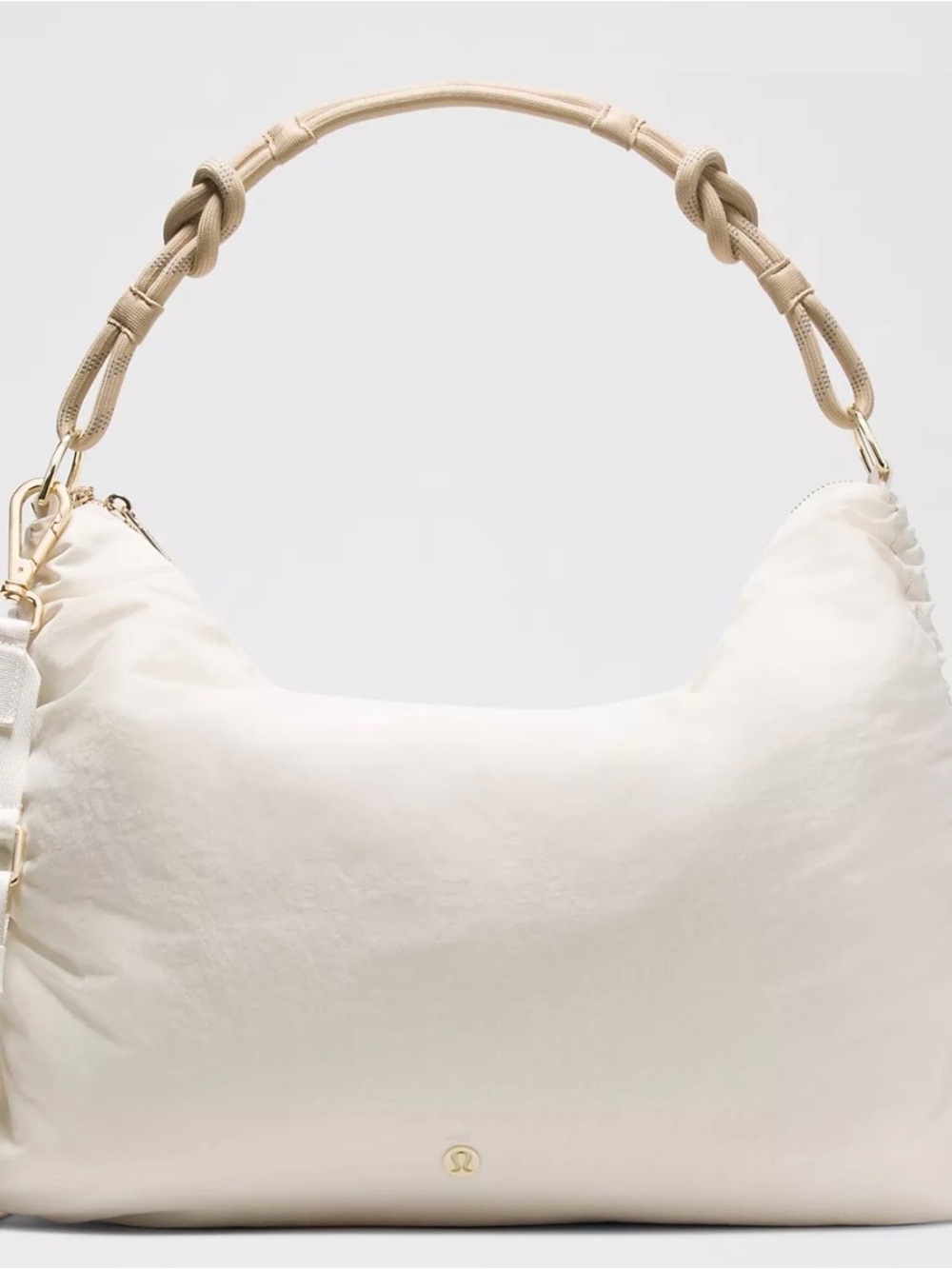 lululemon Convertible Ruched Crossbody with Gold Hardware
